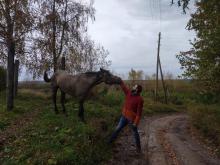 Димитрис Георгиадис в Пинеге. Фото Алисы Павловой.